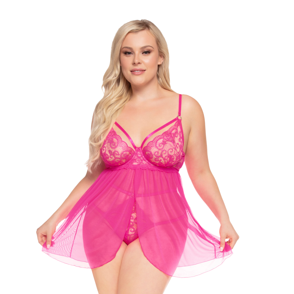 Strappy Babydoll & High-Rise G-String