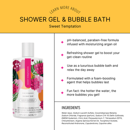 Shower Gel & Bubble Bath - Sweet Temptation