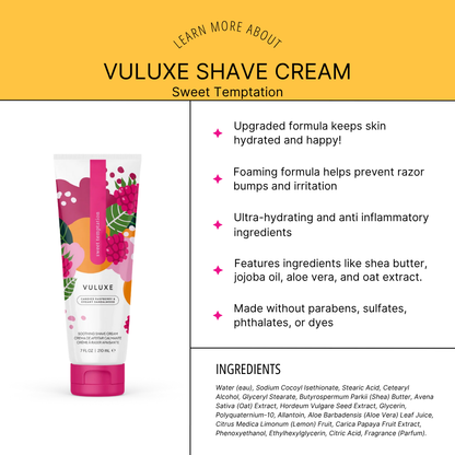 Vuluxe Shaving Cream - Sweet Temptation