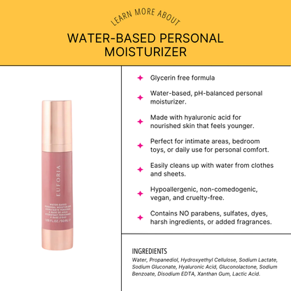 Water Based Personal Moisturizer