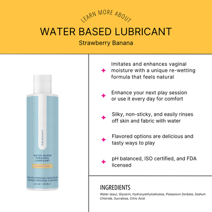 Water Based Lubricant - Strawberry Banana