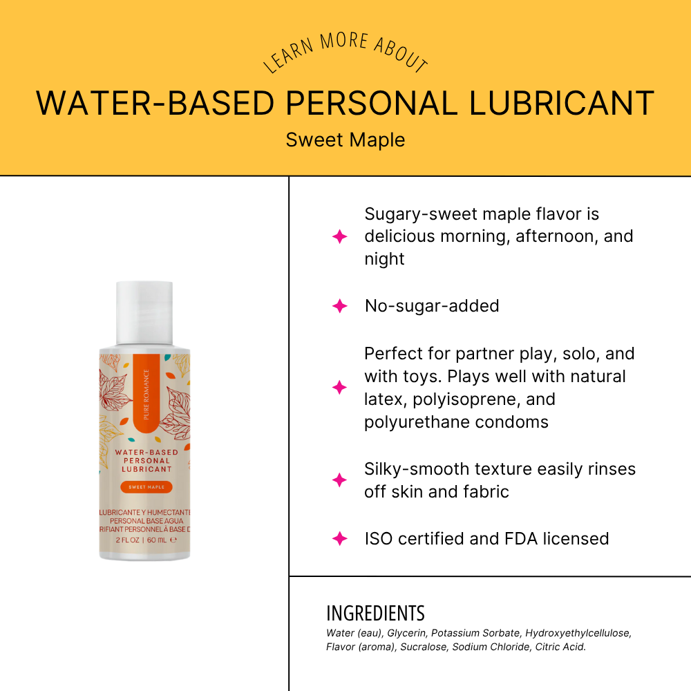 Water Based Lubricant - 2oz Sweet Maple