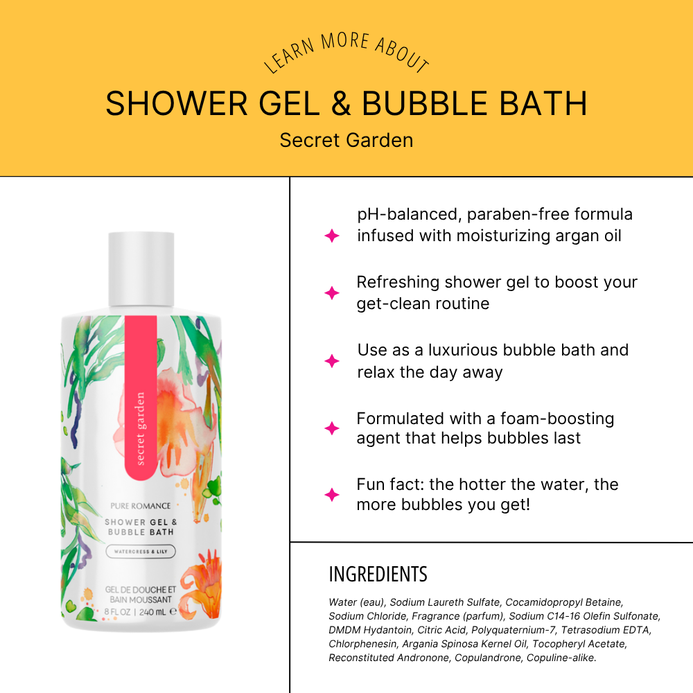 Shower Gel & Bubble Bath - Secret Garden