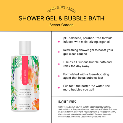Shower Gel & Bubble Bath - Secret Garden